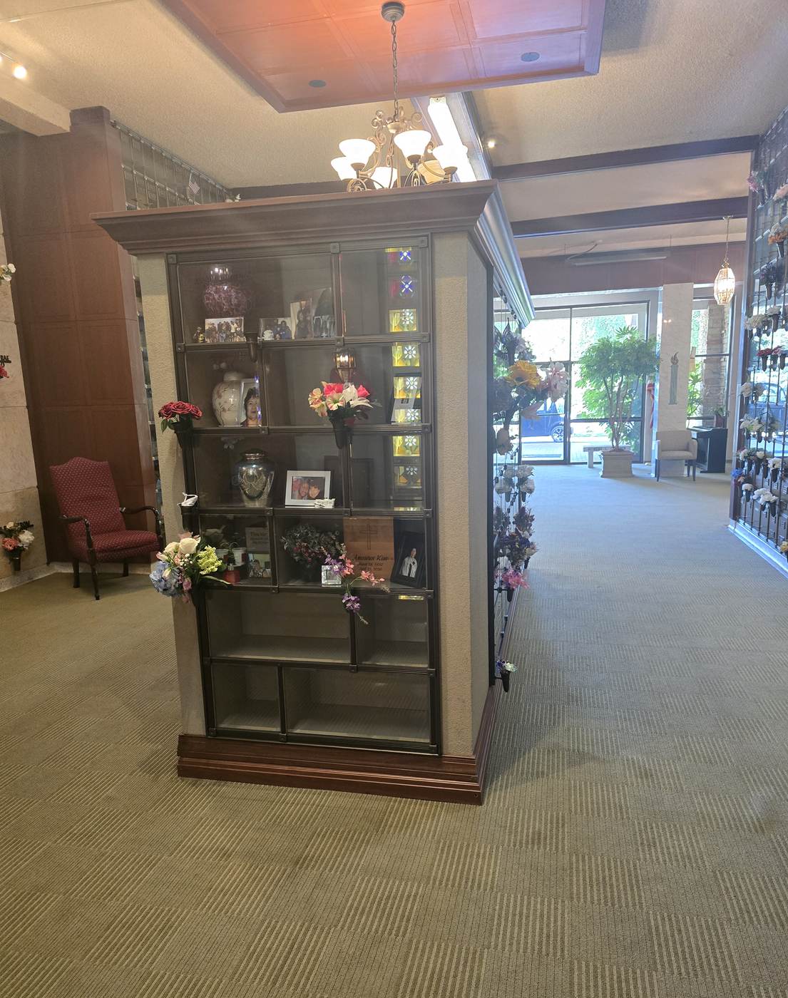 The interior of the Eternal Light Columbarium