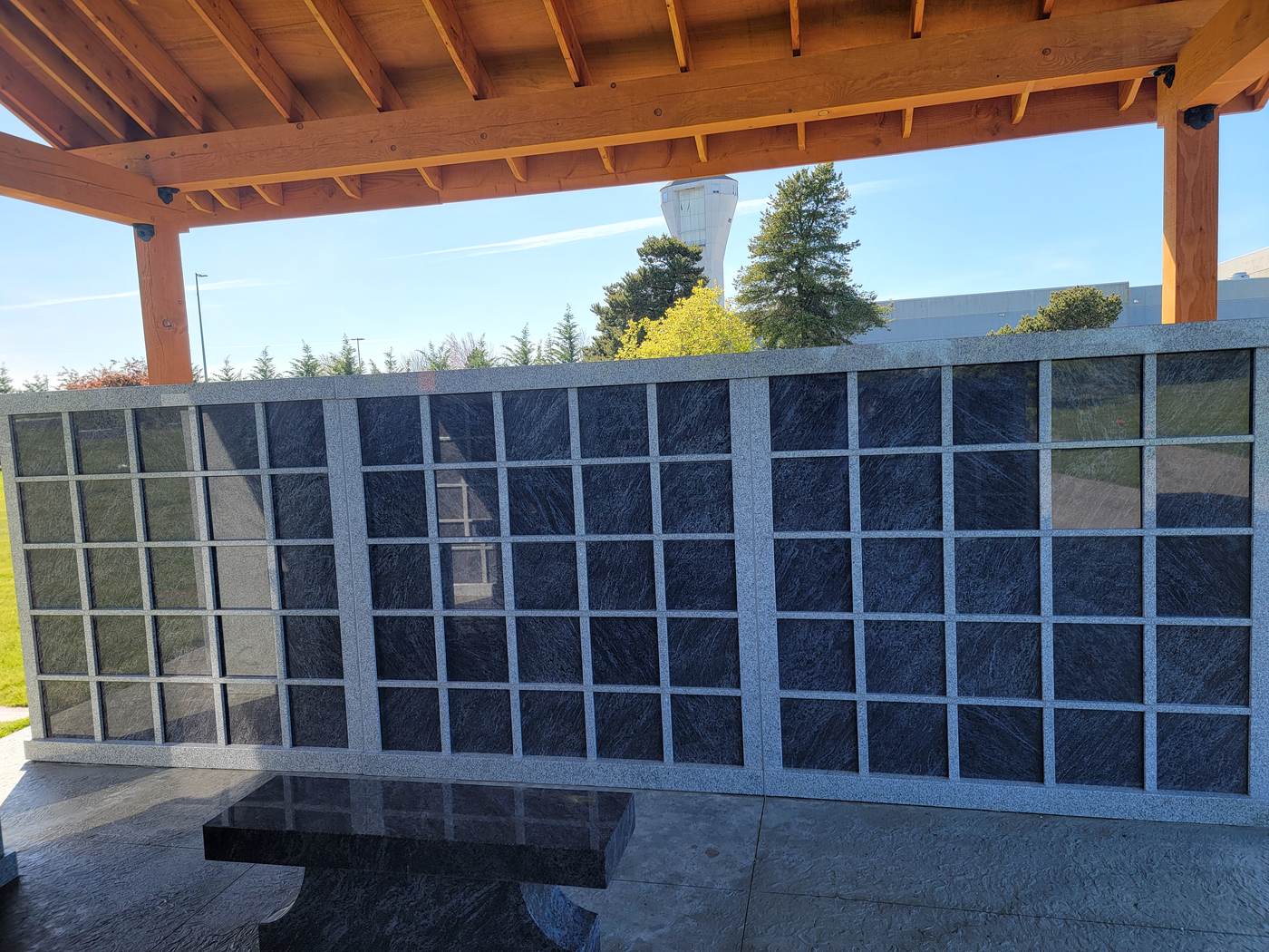 The Rock of Ages columbarium courtyard