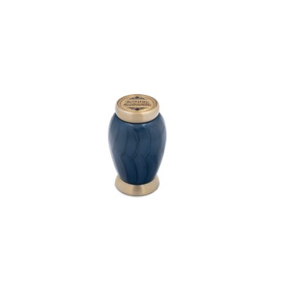 Cresthaven Blue Miniature Urn