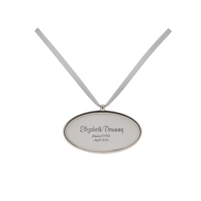 Silver Urn Engraving Pendant