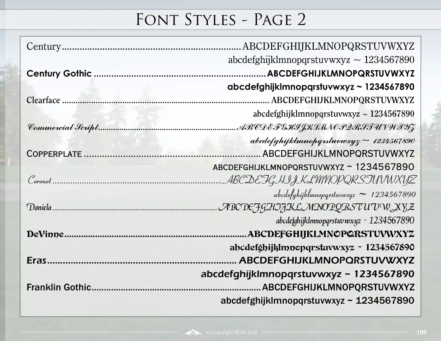 Font Styles — 2