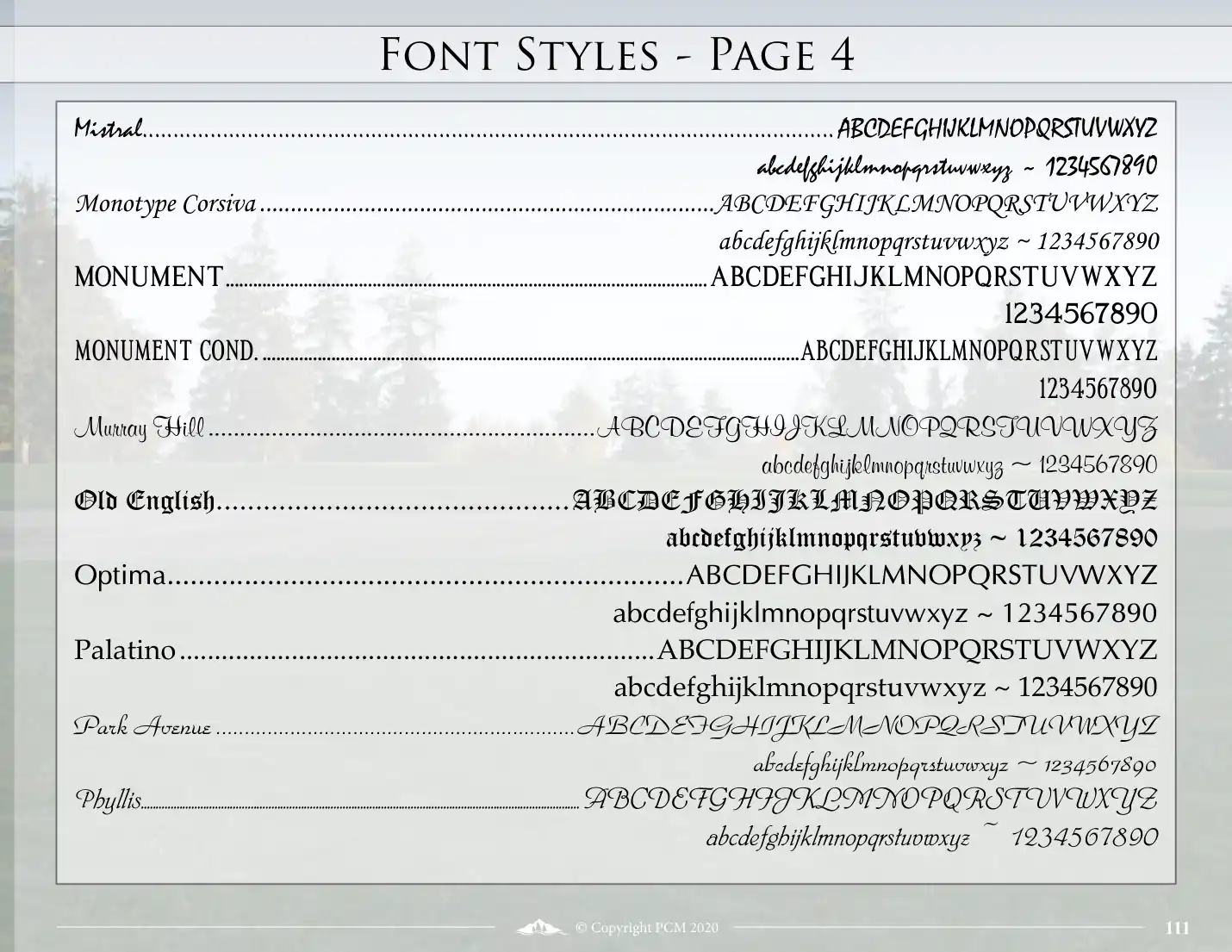 Font Styles — 4