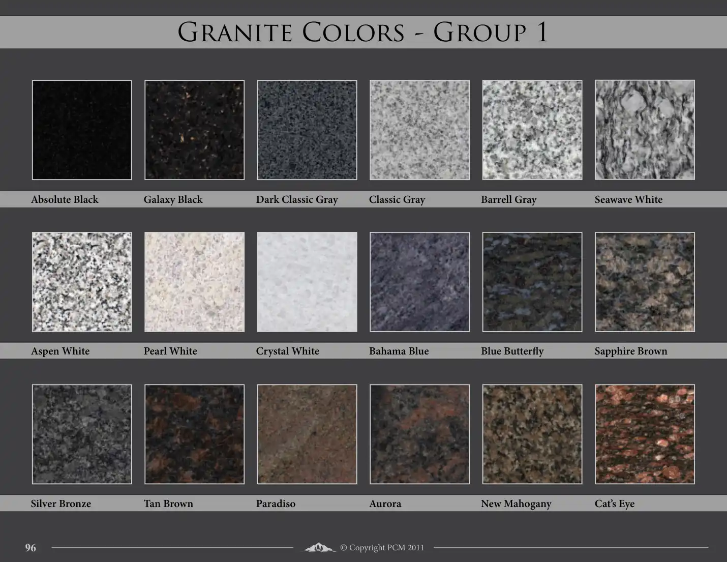 Granite Colors — Group 1