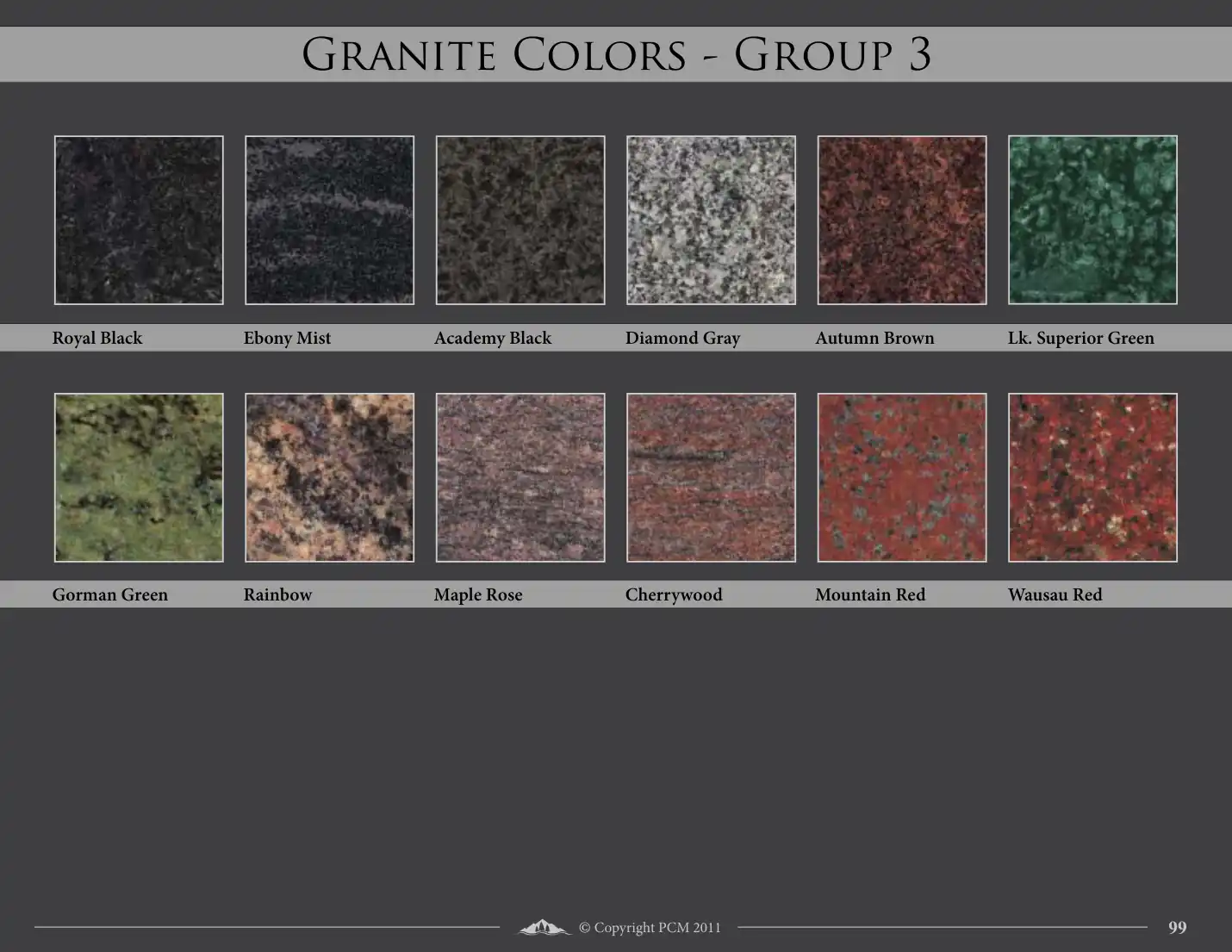 Granite Colors — Group 3