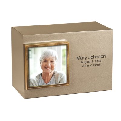 Sand Bronze Horizontal Urn