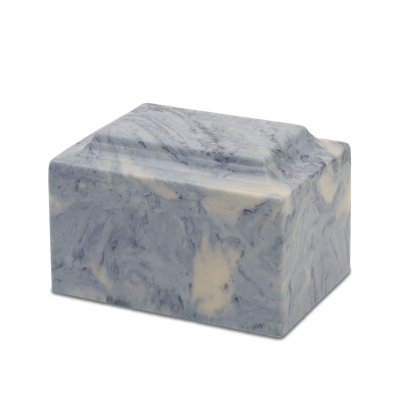 Ocean Blue Synthetic Marble Urn