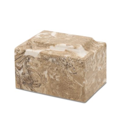 Khaki Synthetic Marble Urn